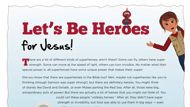 Let’s Be Heroes for Jesus!