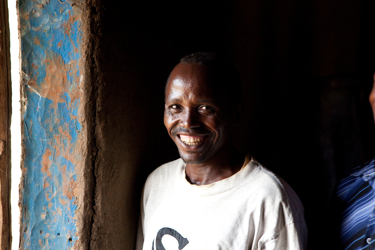Ethopian man smiling.