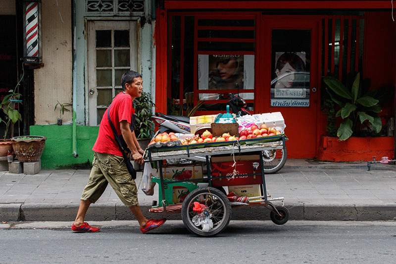 Street vendor.