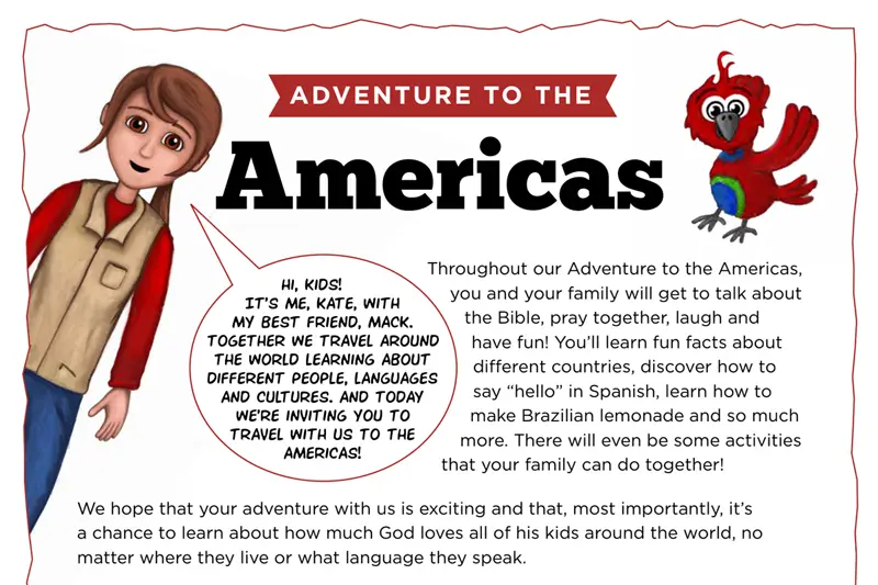 Kate & Mack Kids Activity: Adventure to the Americas!
