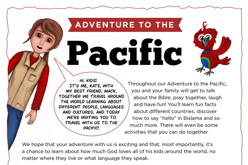Kate & Mack Kids Activity: Adventure to the Pacific!