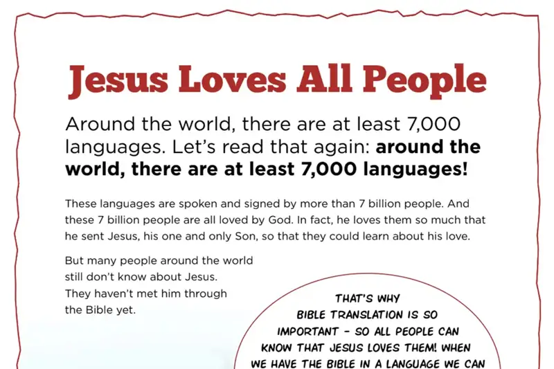 Kate & Mack Kids Activity: Jesus Loves All People