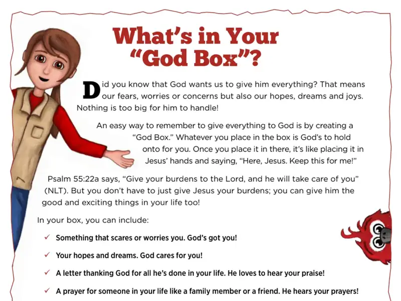 Kate & Mack Kids Activity: Make a "God Box"