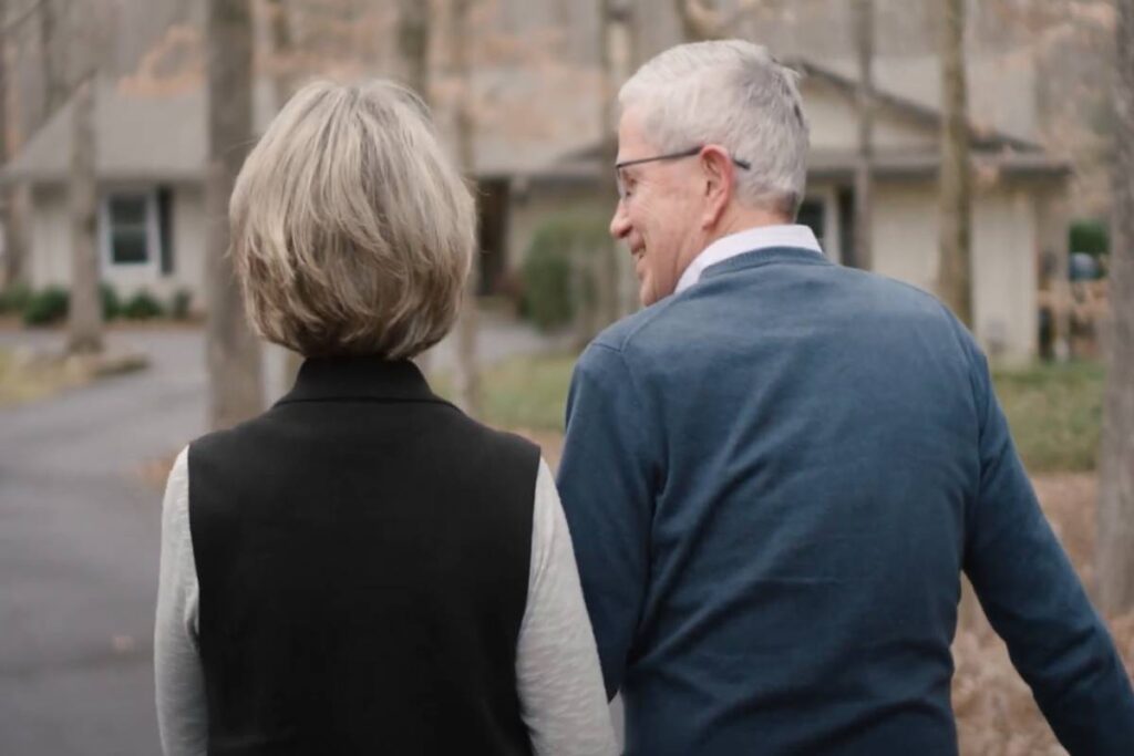 couple on a walk