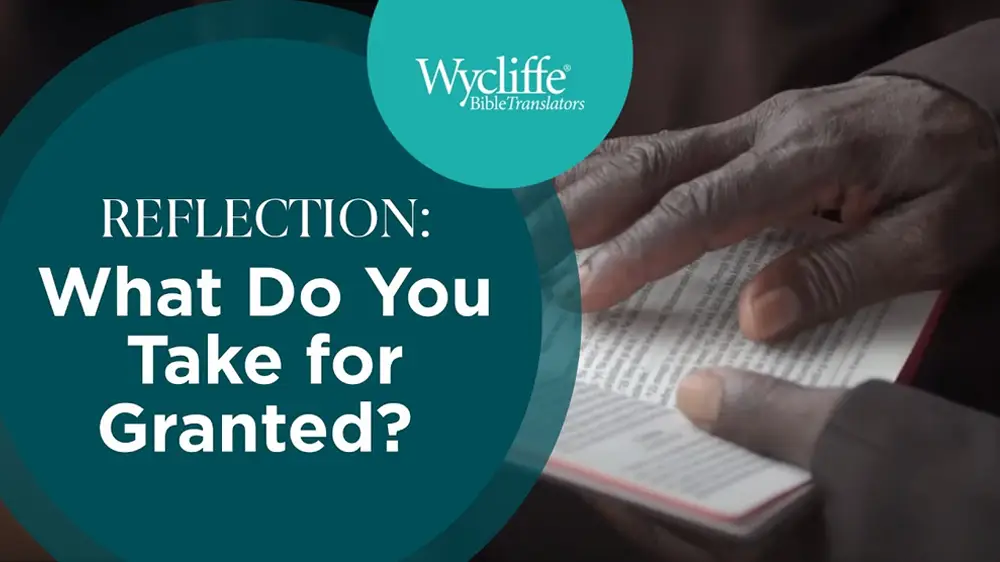 What Do You Take for Granted? video