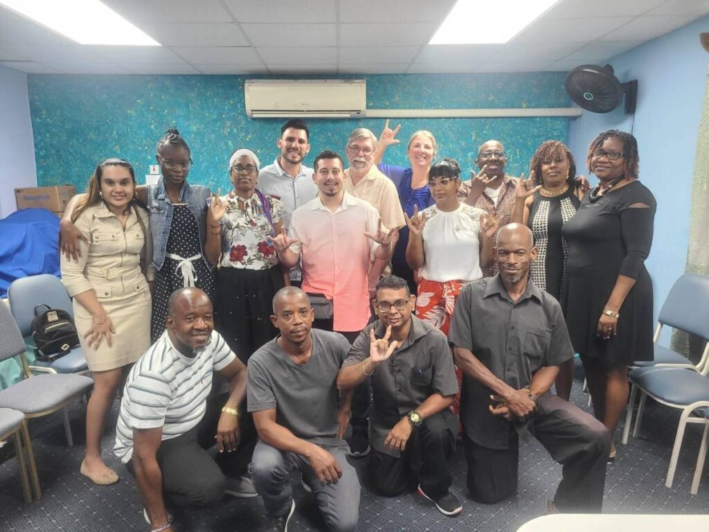 Translators from the Slam43! Cluster sign language project.