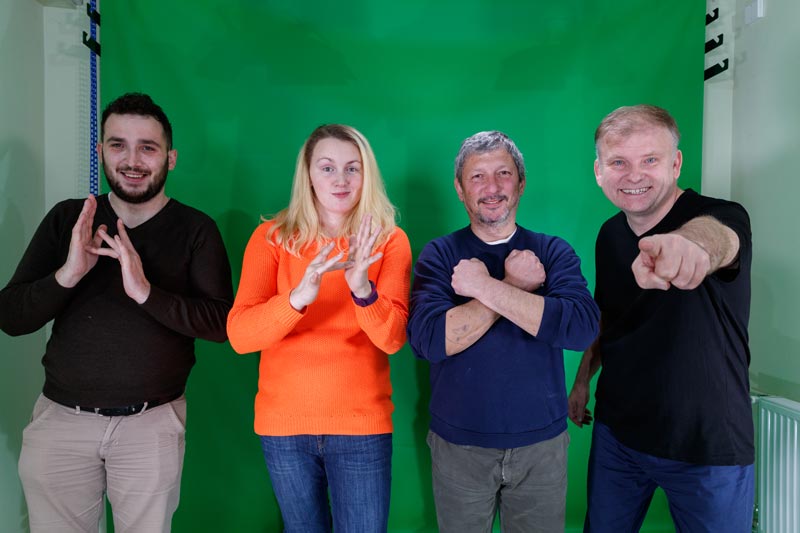 Europe sign language translation team