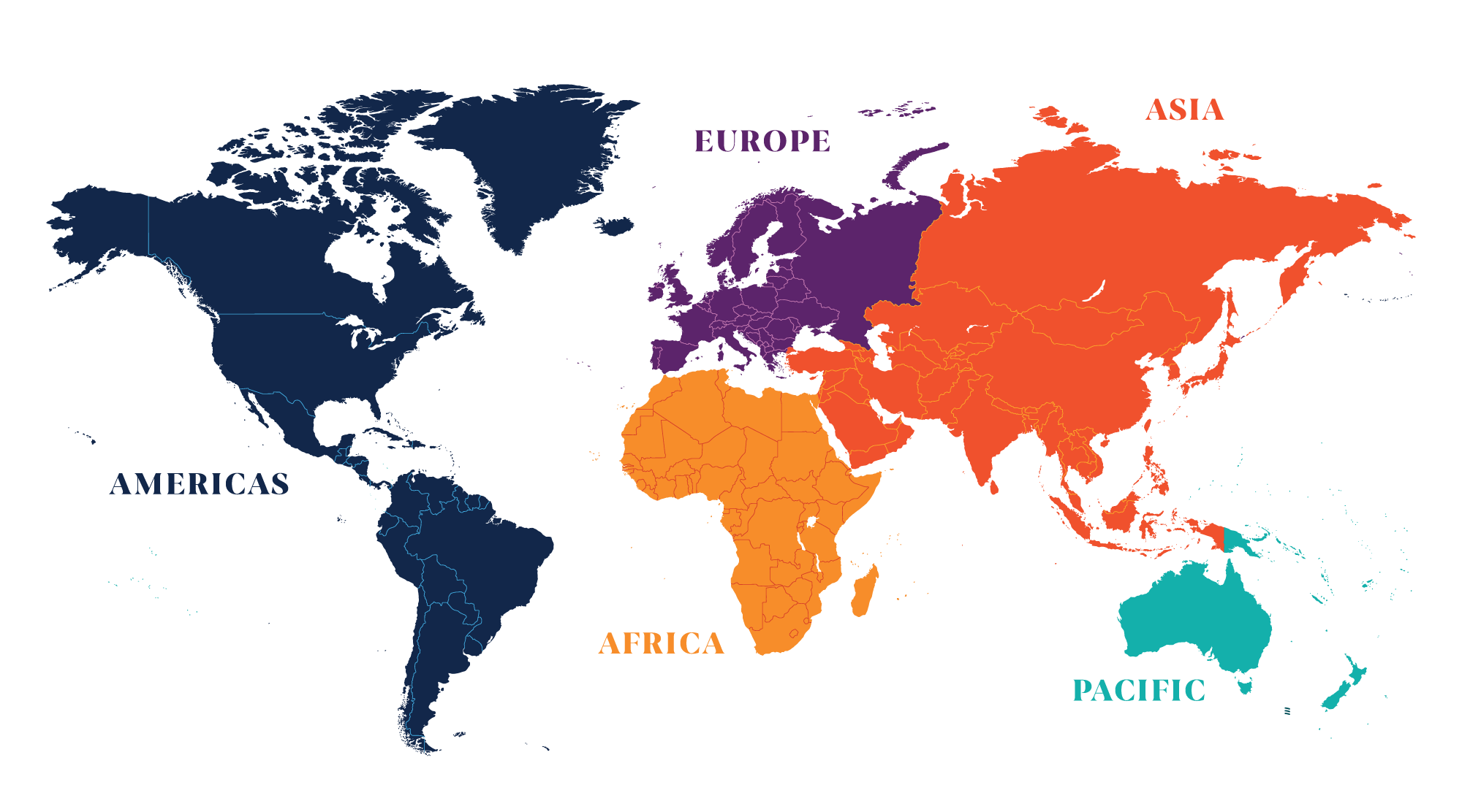 Regions map