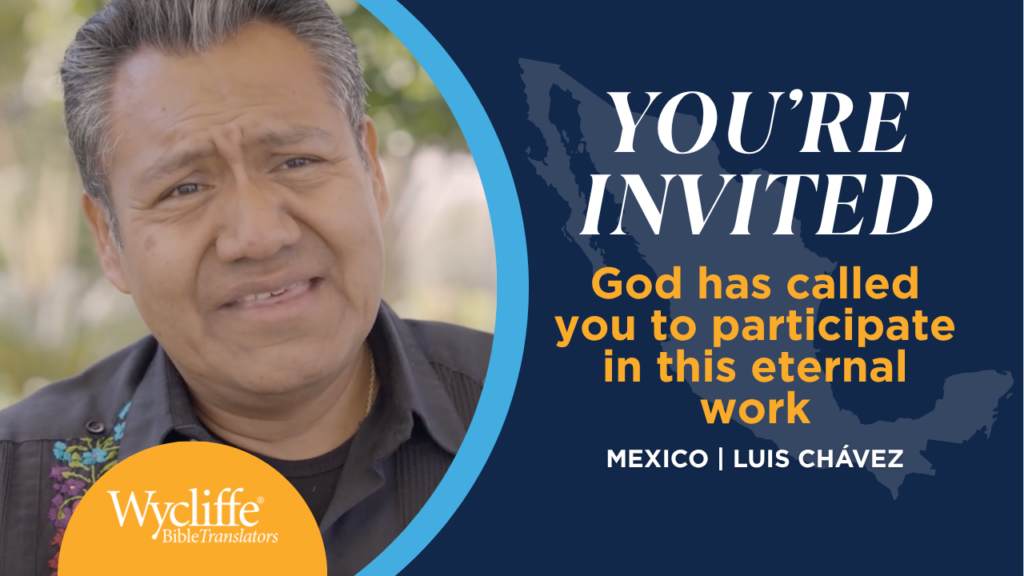 You're invited! God has called you to participate in this eternal work.